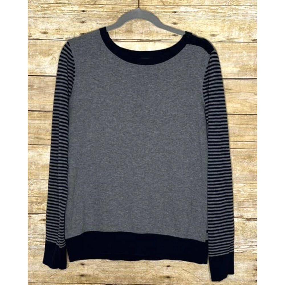 NAUTICA MIXED PATTERN PREPPY CASUAL CAREER EVERYDAY WEAR KNIT SWEATER LARGE